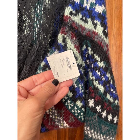 Free People Fairisle Bolero cropped sweater Small - Picture 4 of 7